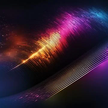 Abstract technology background with a network grid and particles connected... Stock Photos