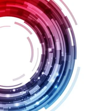 Abstract technology background orbit digital graphic wallpaper web template Stock Illustration