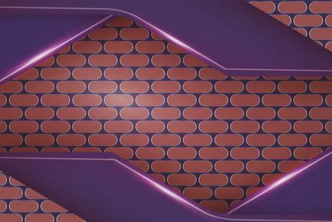 Abstract technology background with oval perforated metallic. on dark space.. Illustrazione stock