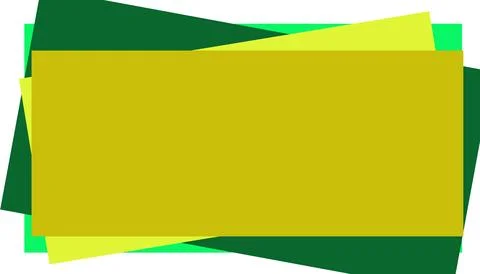 Abstract technology background with overlapping green and yellow layers Stock Illustration