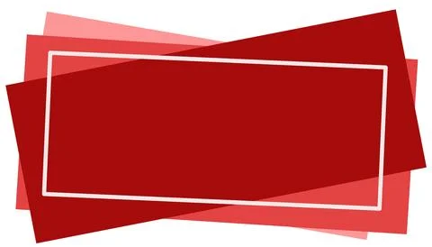 Abstract technology background with overlapping red layers geometric shapes Stock Illustration