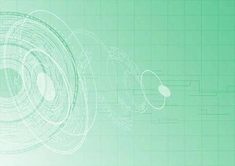 Abstract technology background. A piece of HUD circle. Grid texture Stock Illustration