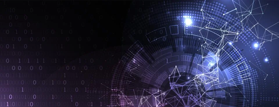 Abstract technology background with plexus effect. Vector illustration. 스톡 일러스트