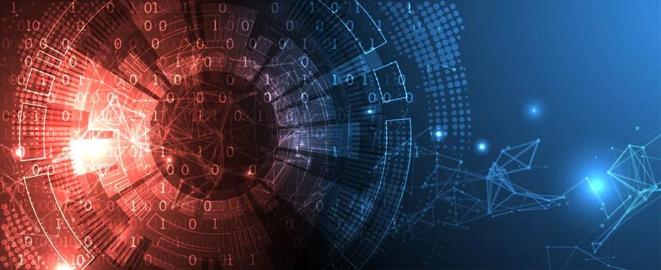 Abstract technology background with plexus effect. Vector illustration. Stock Illustration