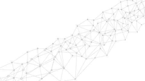 Abstract technology background. Plexus mesh backdrop. Vector Illustrazione stock