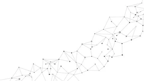 Abstract technology background. Plexus mesh backdrop. Vector Stock Illustration