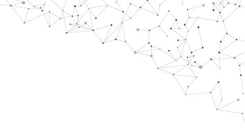 Abstract technology background. Plexus mesh backdrop. Vector Stock Illustration