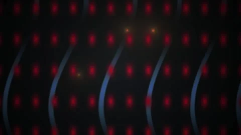 Abstract technology background with red lights. Stock Footage 335347555