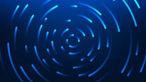 Abstract technology background rotating high-tech circular interface, repre.. Stockillustratie