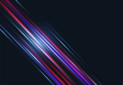 Abstract technology background with speed motion neon. Motion effect blue Stock Illustration