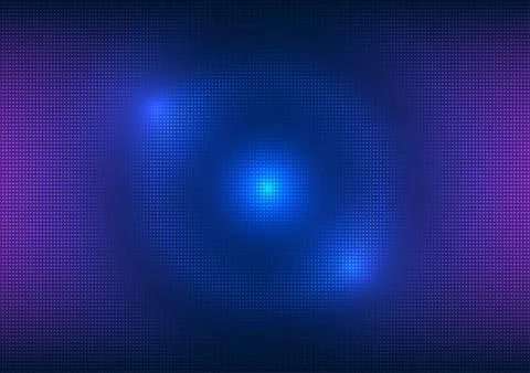 Abstract technology background, square geometric shapes, pixel size. Wave s.. 스톡 일러스트