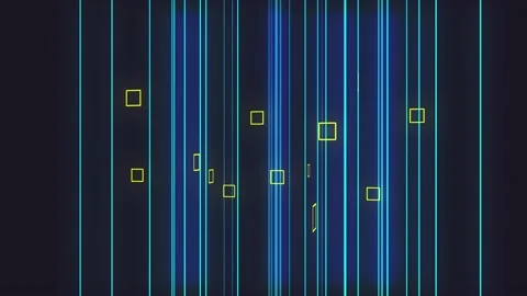 Abstract Technology Background With Stripes And Particles Stock Footage 229272631