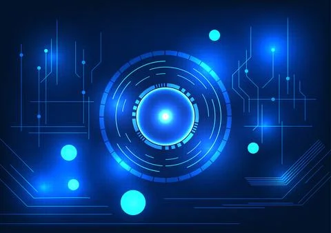 Abstract technology background Technology circle connected to the circuit I.. Stockillustratie