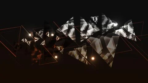 Abstract technology background with triangle. Abstract background with color Stock Illustration