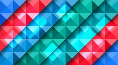 Abstract technology background with triangles shapes. Stock Illustration