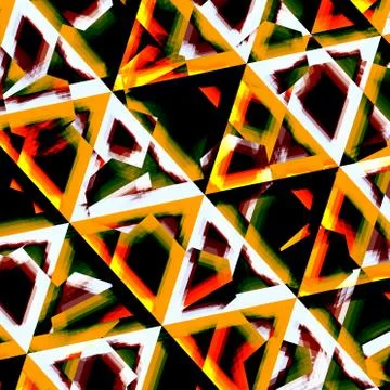 Abstract technology background. Unique block mix. Shiny ice or glass. Render. Stock Illustration