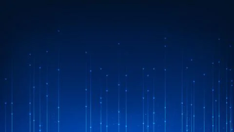 Abstract technology background upward data lines flowing through a network .. Illustrazione stock
