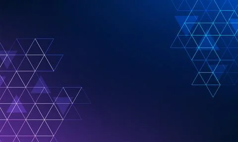 Abstract technology background uses geometric shapes to form an interesting.. Stockillustratie