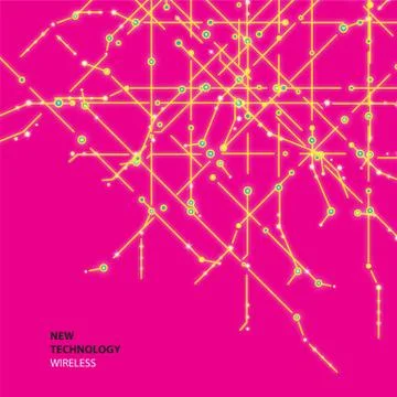 Abstract technology background with various elements Stock Illustration