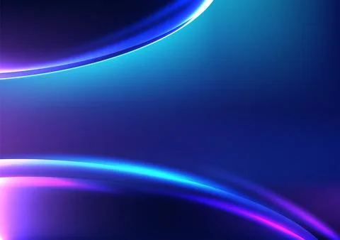 Abstract technology background with vibrant blue and purple gradient, glowi.. Stock Illustration