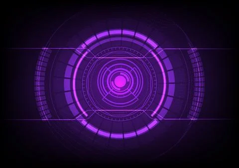 Abstract technology background with violet Hi-tech communication concept Stock Illustration