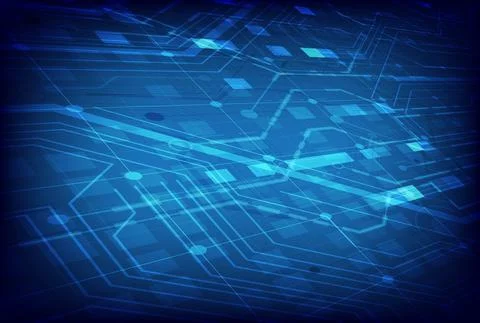 Abstract technology background. Virtual reality futuristic technology and cir Stock Illustration