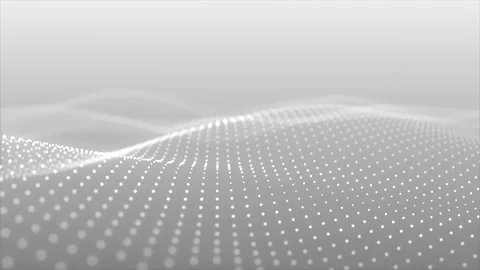 Abstract technology background of white digital waves seamlessly flowing Video stock 275270812