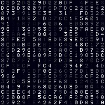 Abstract Technology Background. White filled hexademical background. Small .. Stockillustratie