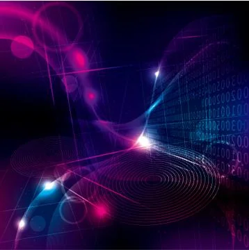 Abstract technology background.use layer overlay effect. Stock Illustration