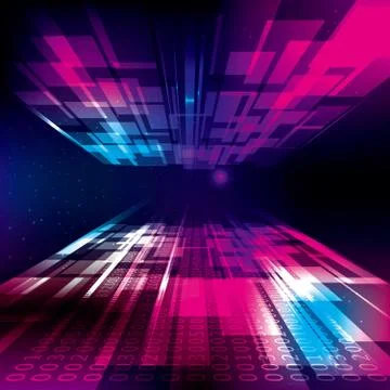 Abstract technology background.use layer overlay effect. Stock Illustration