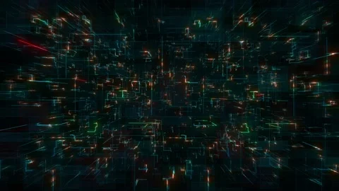 Abstract technology backround with glow line Stock Footage 151760988