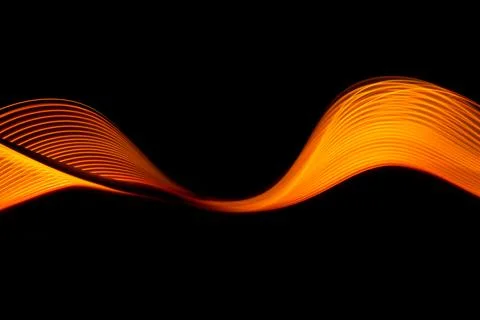 Abstract technology banner design. Digital neon lines on black background. Stock Illustration