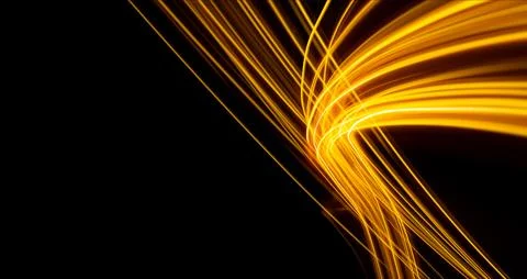 Abstract technology banner design. Digital neon lines on black background. 스톡 사진