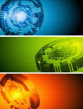 Abstract technology banners. Vector background eps 10 Abstract technology ... Foto stock
