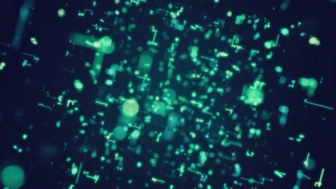 Abstract technology big data background concept. Motion of digital data flow. Stock Footage 151821626
