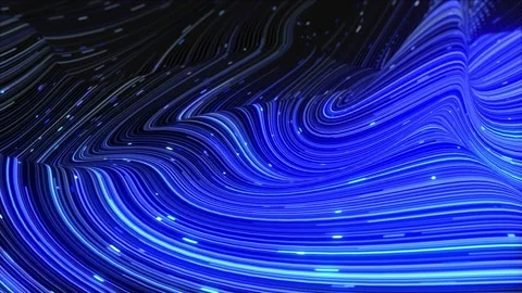 Abstract technology big data background concept.Binary code particles network. Stock Footage 153043533