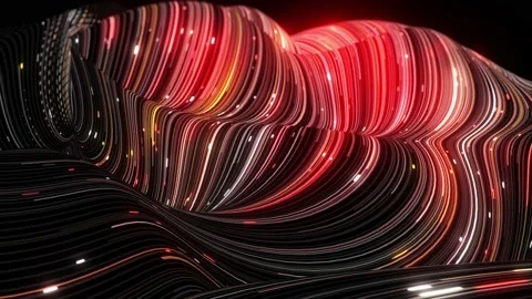 Abstract technology big data background concept.Binary code particles network. Stock Footage 153043547