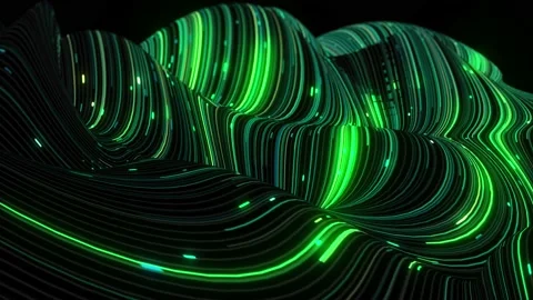 Abstract technology big data background concept.Binary code particles network. Stock Footage 153043552