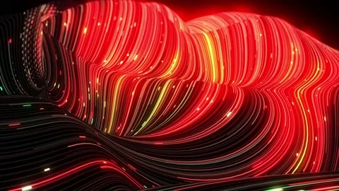 Abstract technology big data background concept.Binary code particles network. Stock Footage 153043553