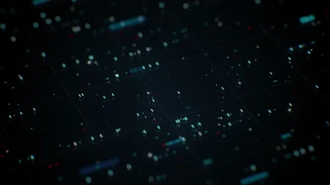 Abstract technology big data background concept. Motion of digital data flow Stock Footage 159136702