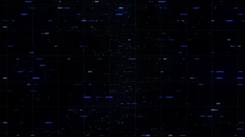 Abstract technology big data background concept. Motion of digital data flow Stock Footage 159766028