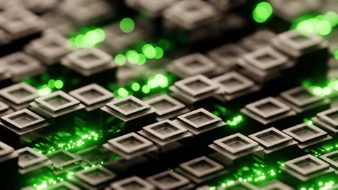 Abstract technology big data background concept. Motion of digital data flow Stock Footage 229236257