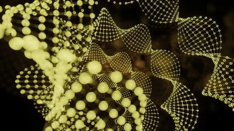 Abstract technology big data background. Design. Spinning dotted spirals on a Stockillustratie