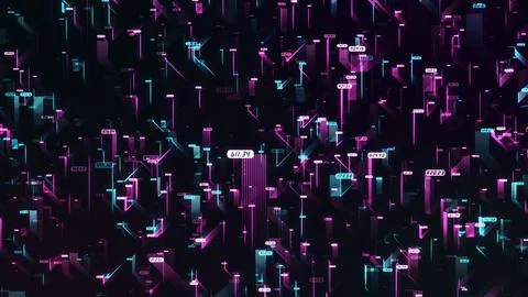 Abstract technology big data background concept. Stock Photos