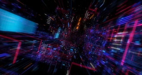 Abstract technology big data cloud computing background Stock Footage 118178906