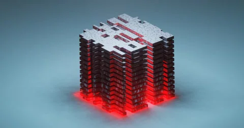 Abstract technology big data concept. Data center or data flow. Видео 205039512