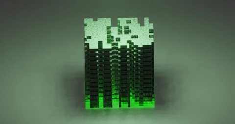 Abstract technology big data concept. Data center or data flow.  Видео 205074600