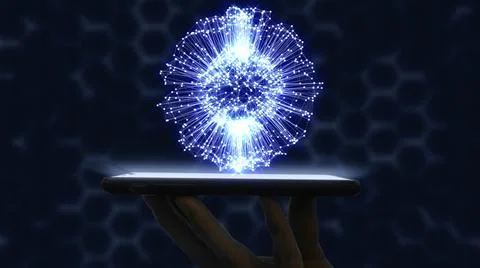 Abstract technology big data concept Stock Illustration