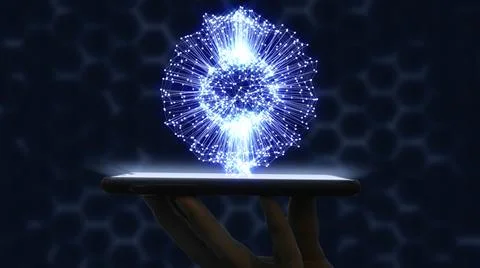 Abstract technology big data concept Stock Illustration