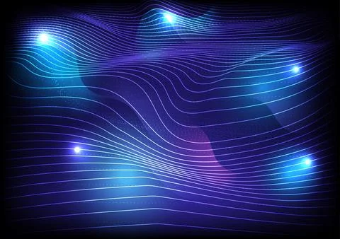 Abstract technology big data digital background vector design. Stock Illustration